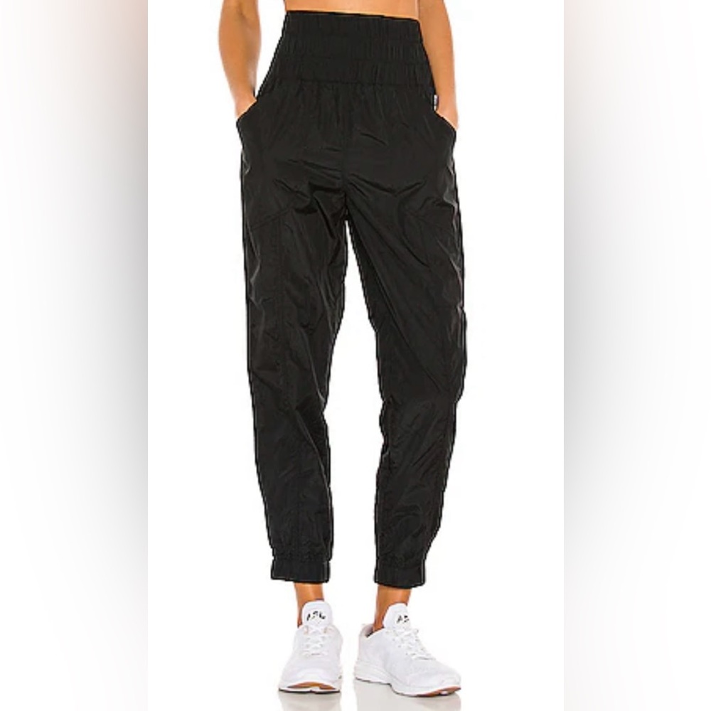 Women's Black High-Waist Jogger Pants